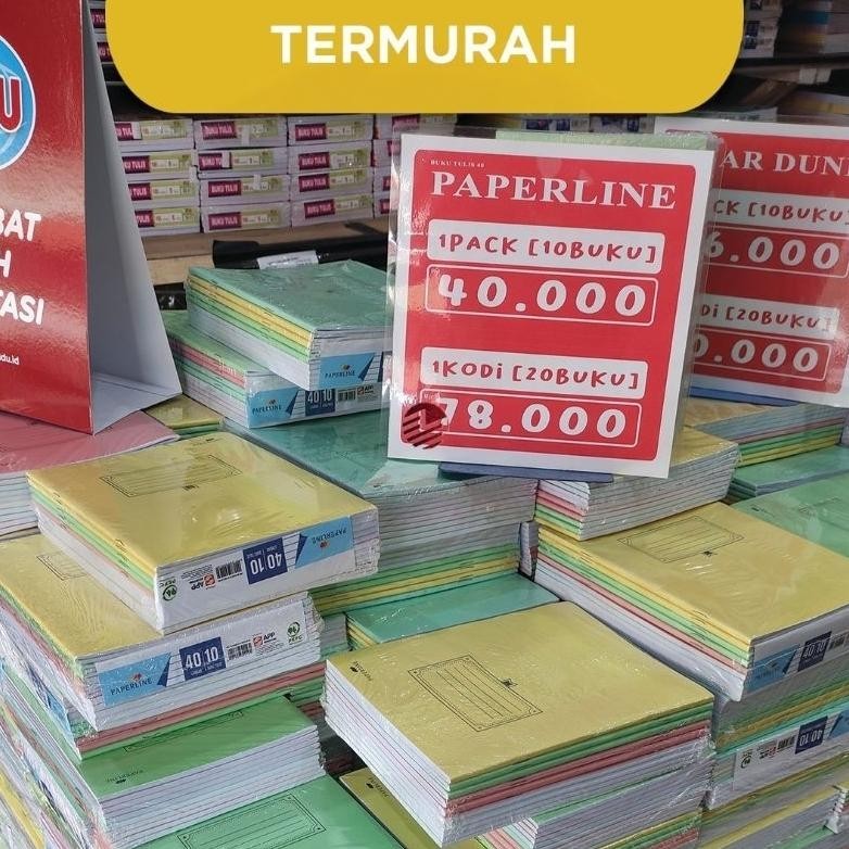 

Diskon Buku Tulis Sekolah Paperline 40 Lembar Viral