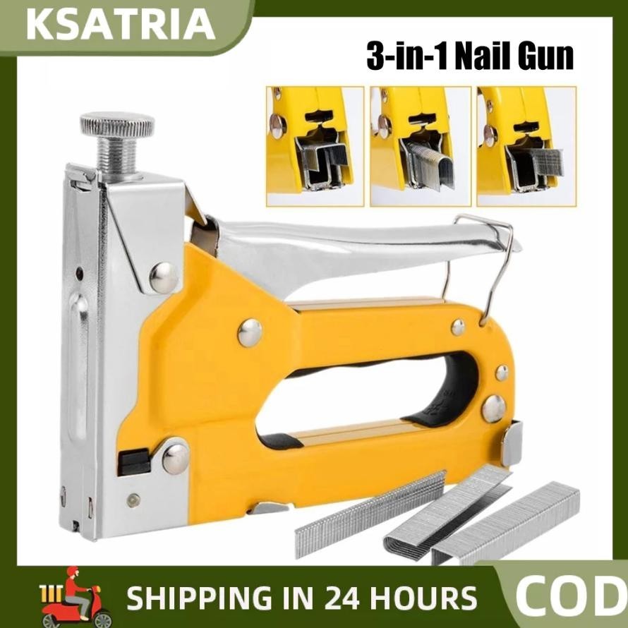 

Diskon Free 600 Paku Staples Tembak Gun Tacker Stapler Staples Perekat Powerfull Cod