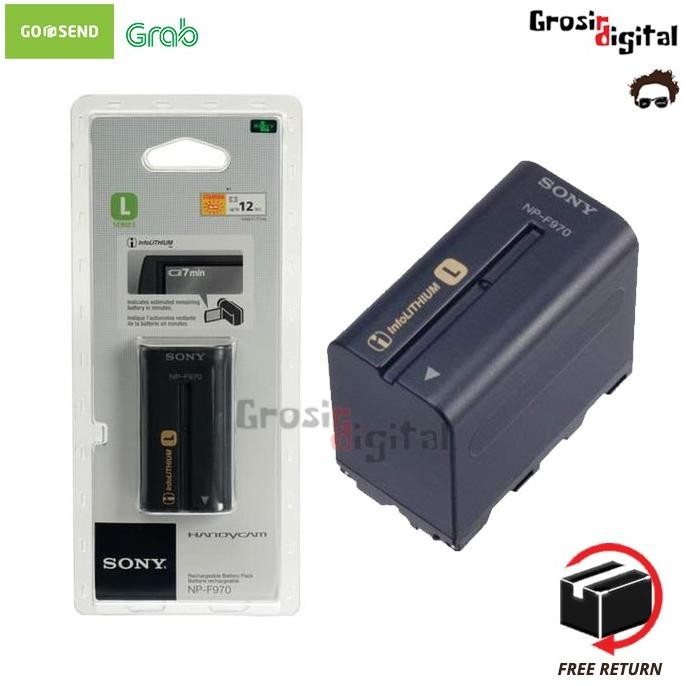 Premium Baterai Sony Np-F970 For Sony Dcr, Hdr, Hvr, Hxr, Nex-Fs Series Gratis Ongkir