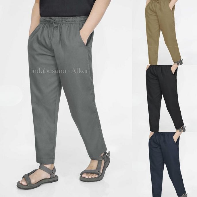 Celana Sirwal Pensil Slim Fit Pria Simpel Kasual SBA AFKAR