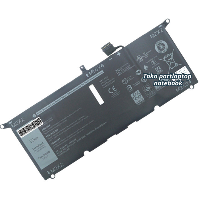 Baterai Laptop Dell Xps 13 9370, Dell Xps 13-9370, Dell P82G