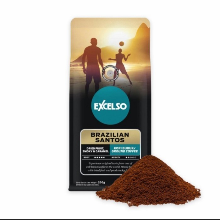 

Excelso Brazilian Santos 200 Gr- Ground ( Bubuk )