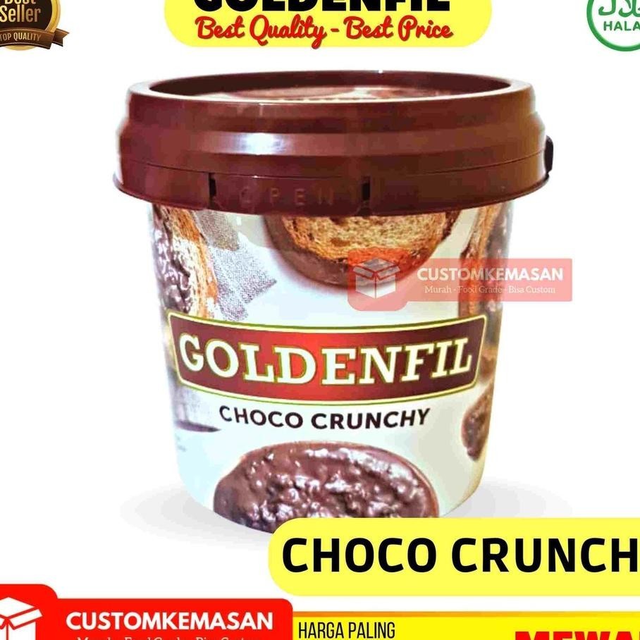 

Goldenfil Choco Crunchy / Selai Donat / Selai Roti Bakar / Toping Coklat / Selai Coklat / Olesan Roti