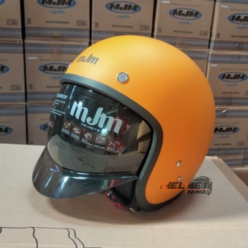 Helm Retro Mjm Magnum/Capello Kaca Inner Helm Hijab Friendly
