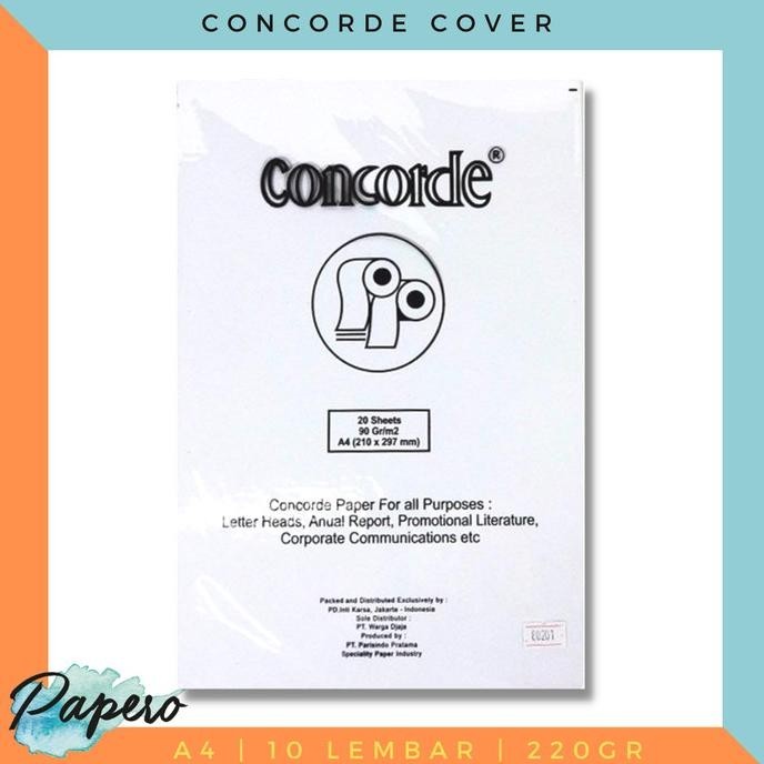 

hqu Kertas Cover Concorde A4 220 gr