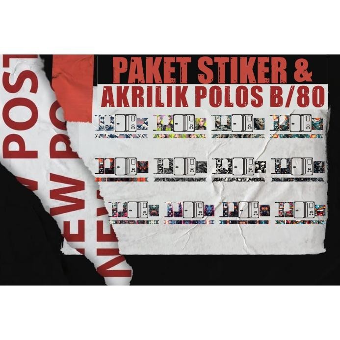 

gd-8 PAKET STIKER VYNIL & AKRILIK POLOS B/80 Berkualitas