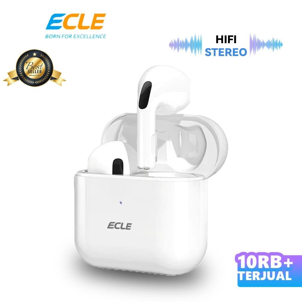 (NEW) ECLE TWS Pro 4 Earphone Buetooth Headset TWS In-Ear Headphone Pengurangan Kebisingan Super Bas