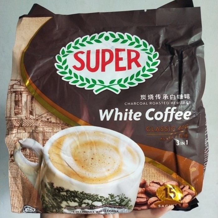 

Super White Coffee Brown Sugar/Clasic/Charcoal Roasted Coffee 3In1