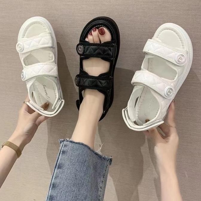 Sepatu Sandal Wedges Wanita Sandal Gunung Sandal Import Premium