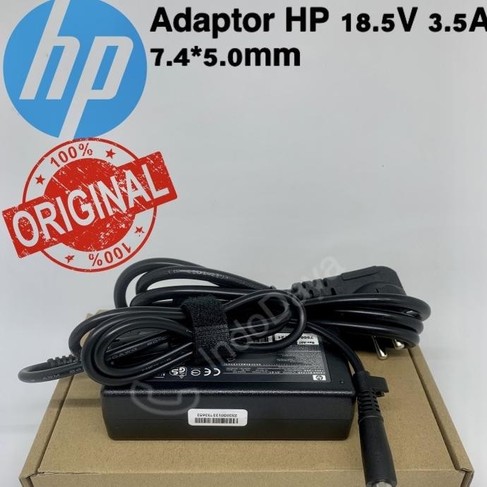 Adaptor Cas Charger Laptop Original Hp Compaq Presario 18.5V 3.5A