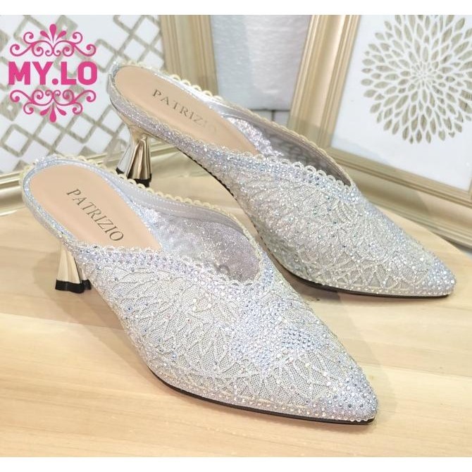 Sandal Wedges Wanita Bustong Putih Import Mylo Ms10A8