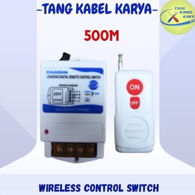 WIRELESS REMOTE CONTROL SWITCH ON OFF / SAKLAR WIRELESS 220V