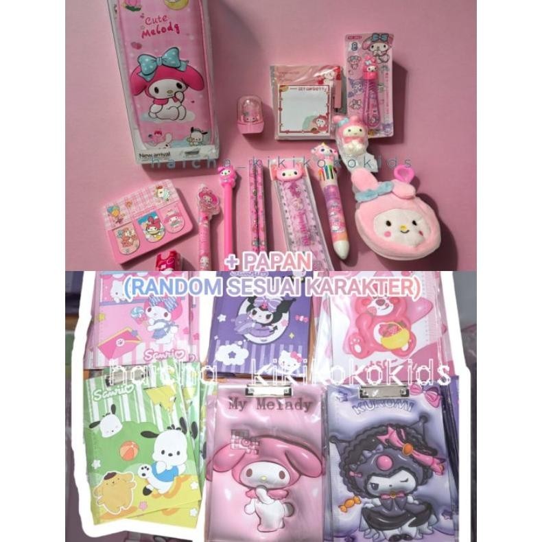 

(Krmi) Paket Atk Sanrio Kuromi/Cinnamoroll/Mymelody/Pompompurin