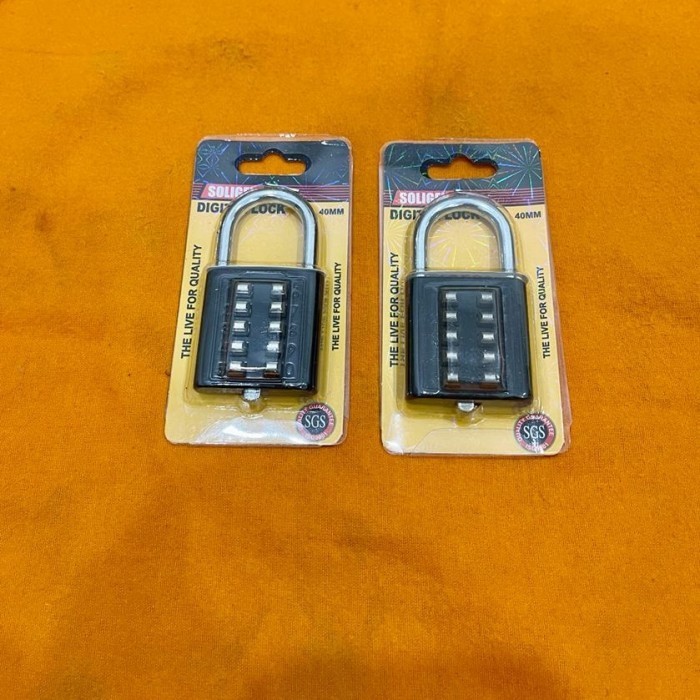 Gembok Nomor Soligen 40Mm Padlock Digital Gembok Angka Soligen