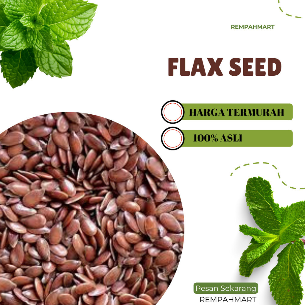 

Brown Flaxseed Premium Isi 250 gram dan 500 gram