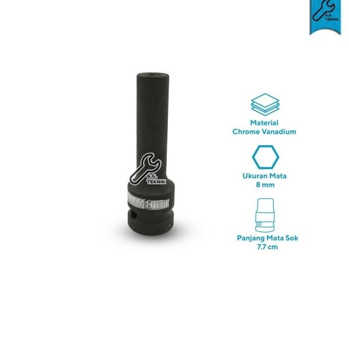 Impact Socket / Mata Kunci Sok Panjang Impact 1/2 [HONG TU]