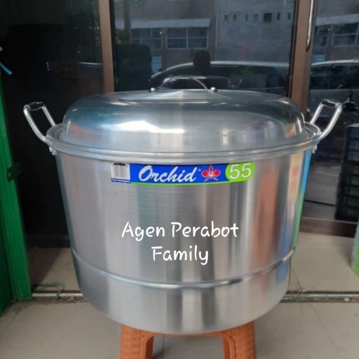 Panci Serbaguna 55 Cm Orchid /Dandang Steamer Langseng Panci Nasi 55Cm
