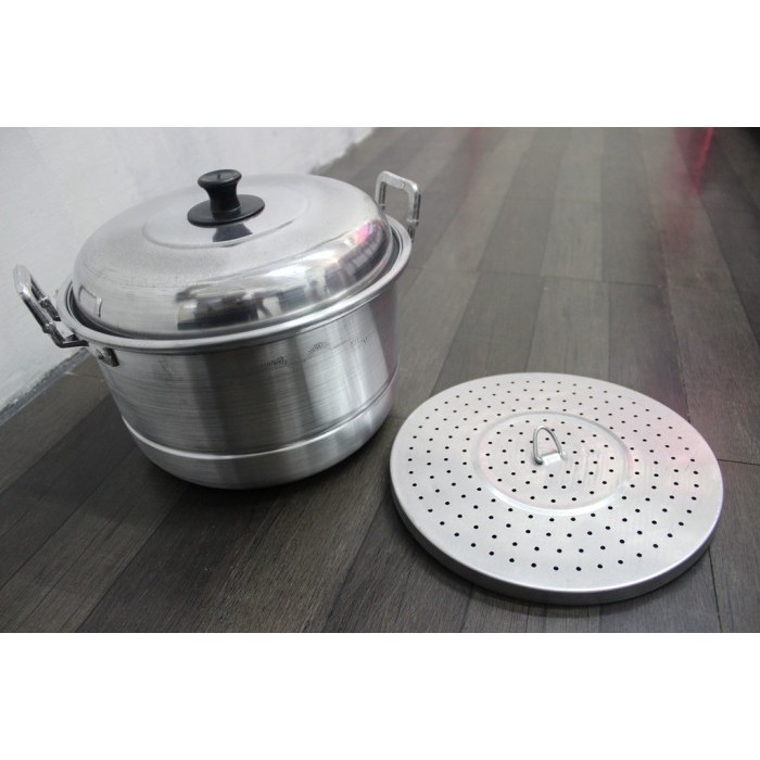 Panci Dandang Steamer Tutup Set 24Cm Jawa Masak Air Serbaguna Kukus