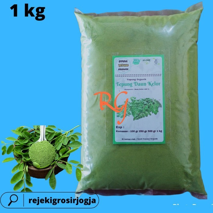 

Terbatas Tepung Daun Kelor Murni Kemasan 1 Kg/Tepung Mnga Organik 1