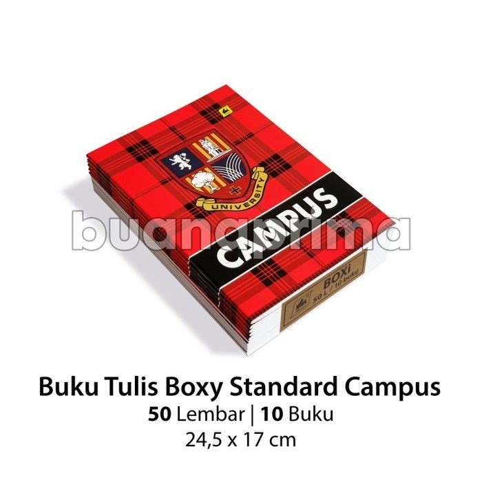 

Buku Tulis Boxi Campus 50 Lembar isi 10 Buku Boxy Panjang Standard