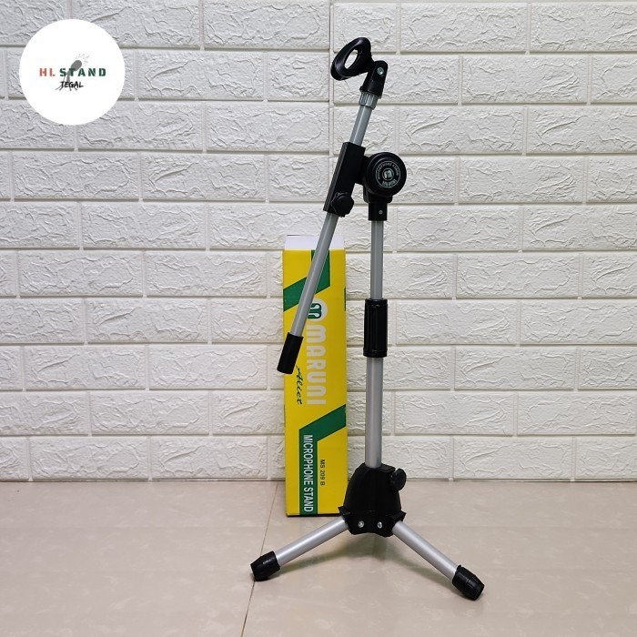 Stand Mic Maruni Pendek Free Holder Mic