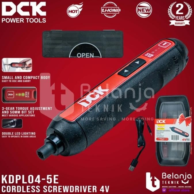 Dck Mesin Bor Obeng Baterai Cordless Kdpl04-5E Screwdriver Kdpl 04-5 E