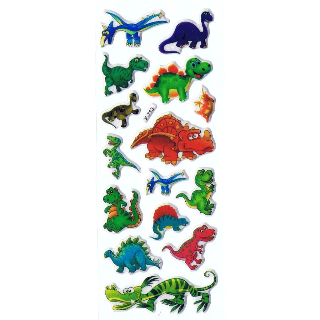 

SK403 Stiker Sticker Timbul Set Strip Aneka Gambar Kartun Dinosaurus