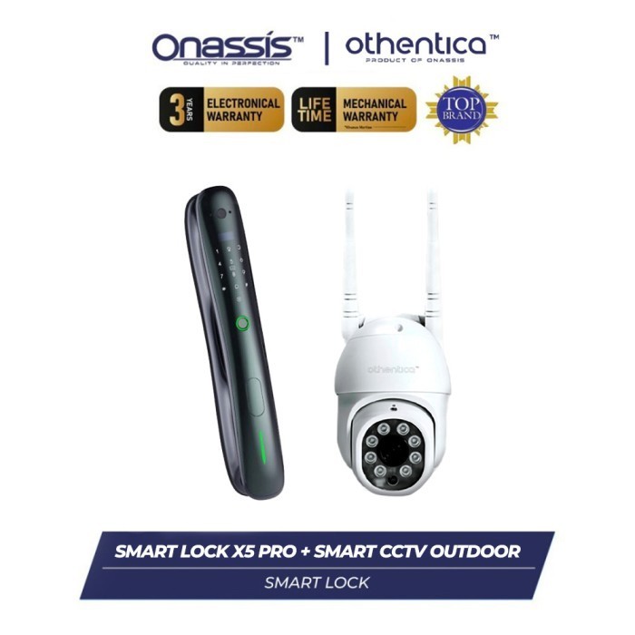 Sale Onassis Smart Bundling Smart Lock X5 Pro & Othentica Cctv Outdoor