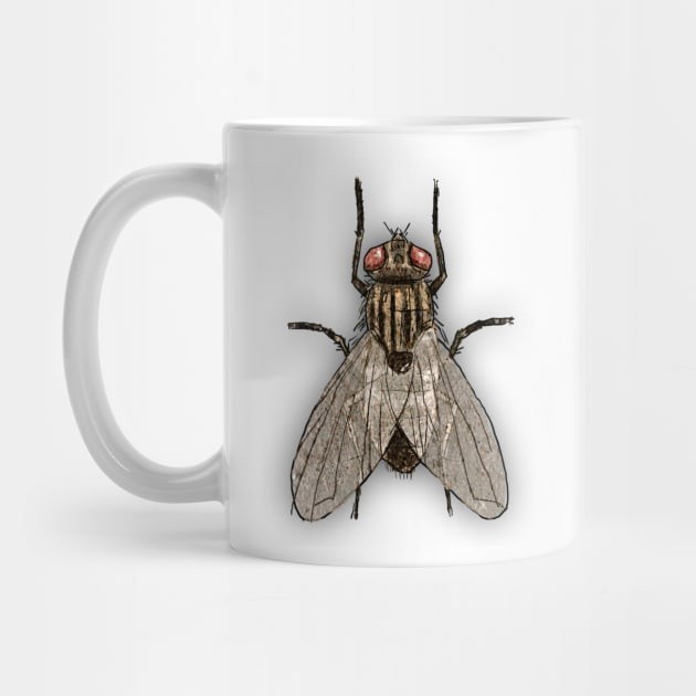 Mug Kopi Bugs 16 Lalat Rumah Bugs 16 Housefly Coffee Mug