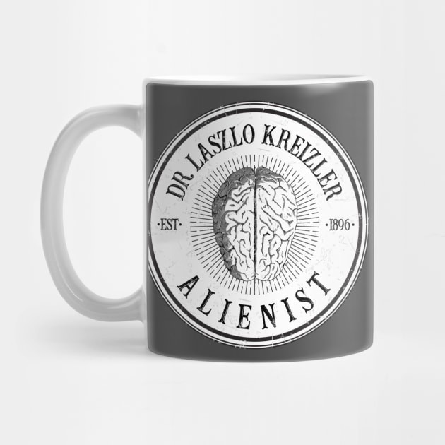 Dr Laszlo Kreizler Menandatangani Mug Kopi Alienist Dr Laszlo Kreizler Sign The Alienist Coffee Mug