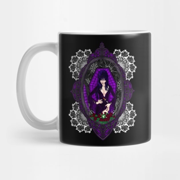 Elvira Nyonya Mug Kopi Gelap Elvira Mistress of the dark Coffee Mug