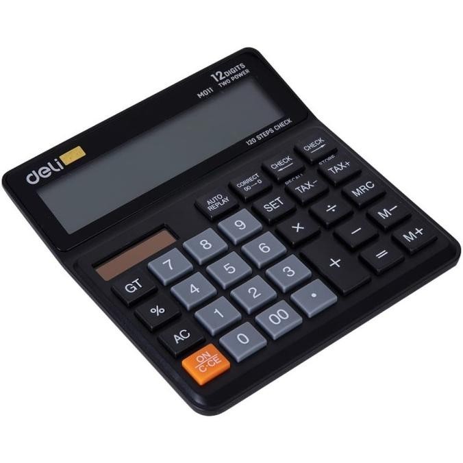 

Deli Kalkulator Meja / Desk Calculator - Hitam/Black 12 digits EM01120