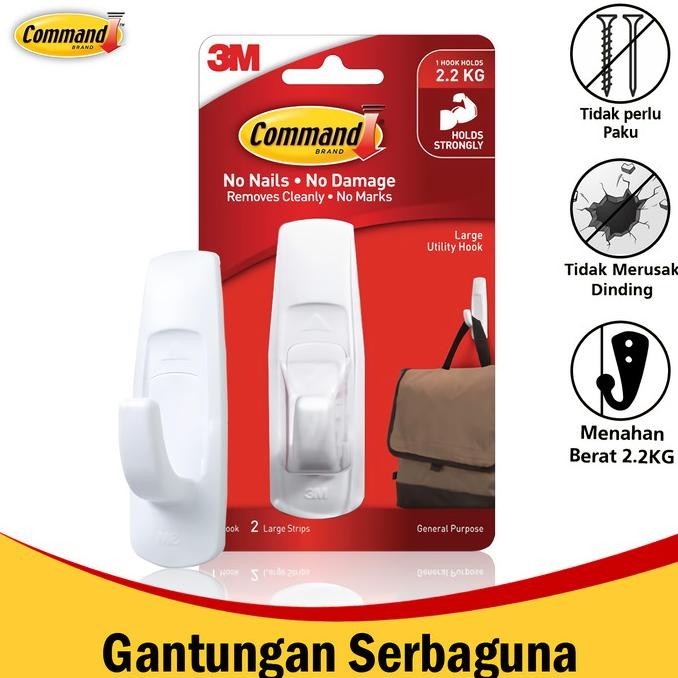 

Gantungan Serba Guna 3M Kecil Large Hook 17003 Command