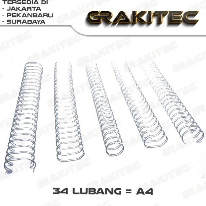 

Ring Kawat Jilid Spiral A4 3:1 Wire - 11,1 MM,A4