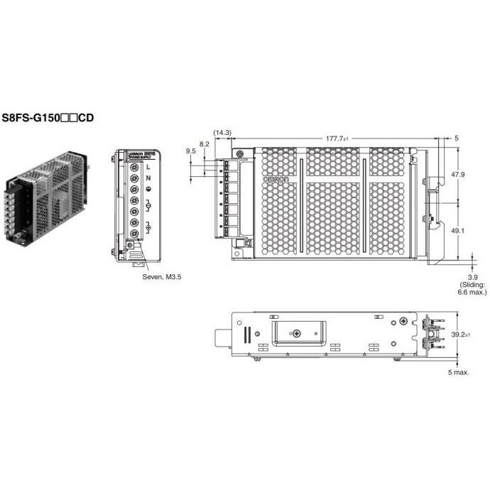 [ Ek ] Power Supply Omron S8Fs-G15024Cd-500  Ready