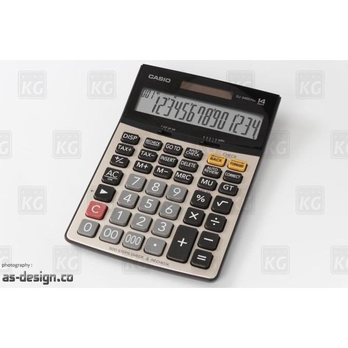 

KALKULATOR CASIO DJ 240D PLUS ORIGINAL - 14 DIGIT - CASIO ORIGINAL