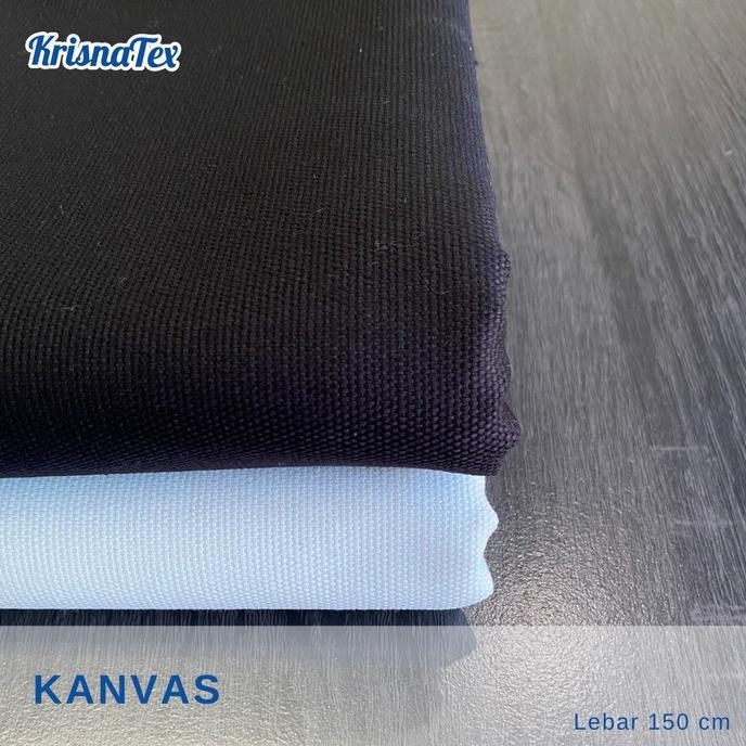 Kain Kanvas Premium Cotton Lebar 150 cm Meteran - Bahan Canvas Katun