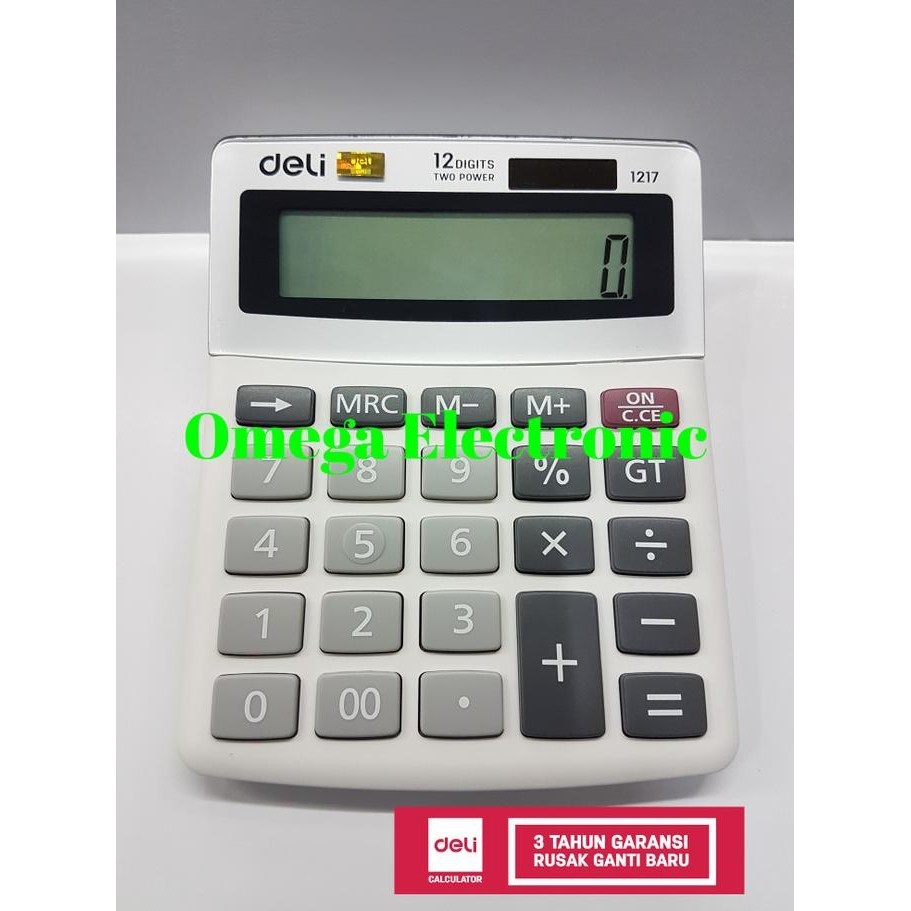 

Deli 1217 Calculator Desktop Kalkulator Meja Kantor Office