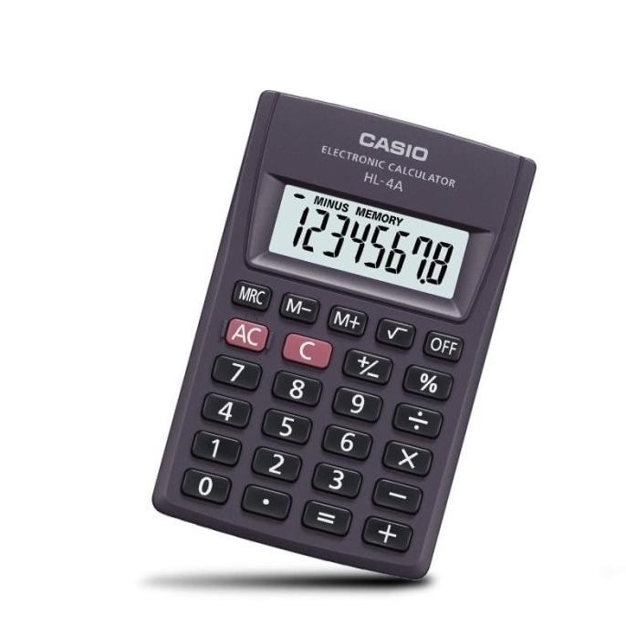 

CASIO HL-4A - Hitam - Kalkulator Saku