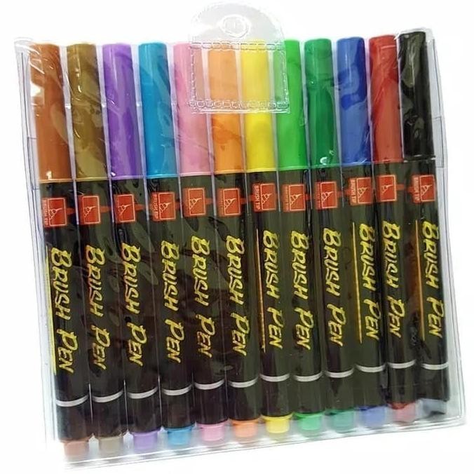 

Snowman Brush Pen 12 colors