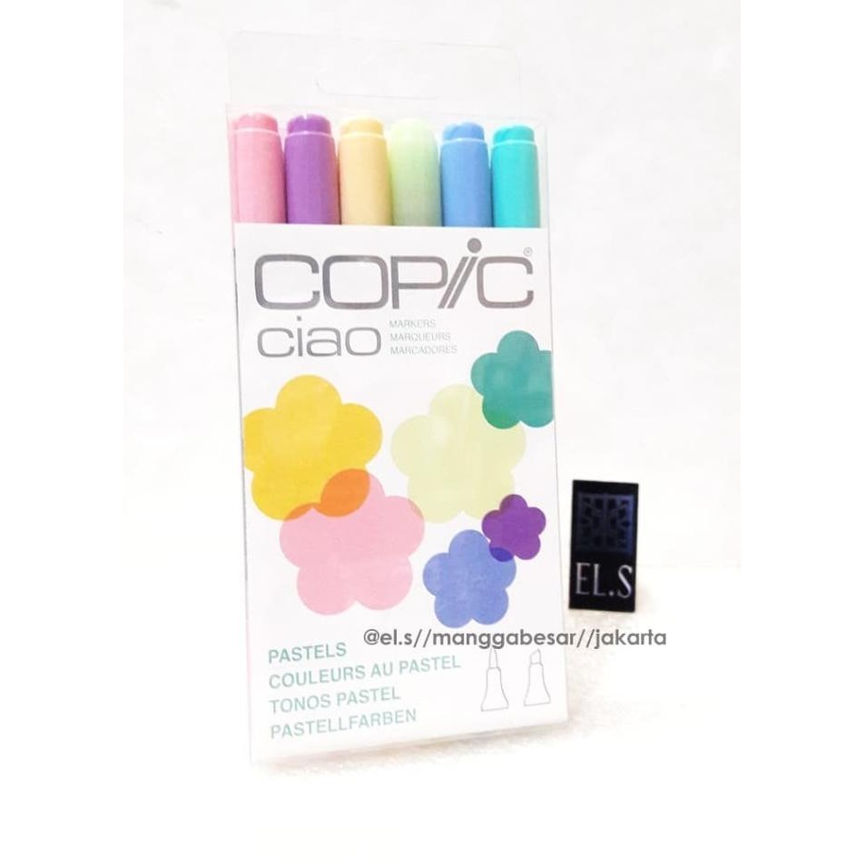 

Copic Ciao Set 6 warna Pastel