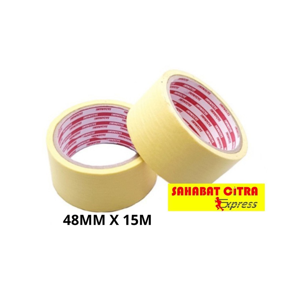 

SOLASI / TAPE KERTAS MASKING TAPE 48MMX15M (2"INCH) 美纹纸胶带