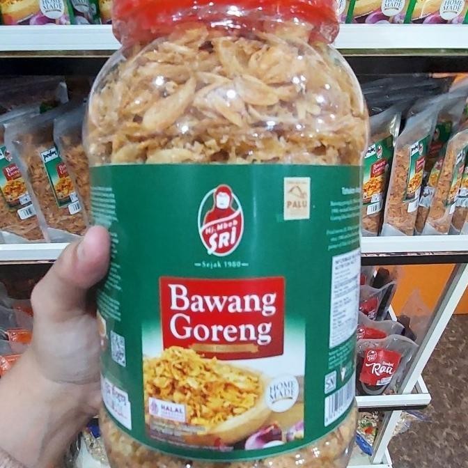 

Bawang Goreng Khas Palu Hj Mbok Sri 500 Gr Kemasan Toples