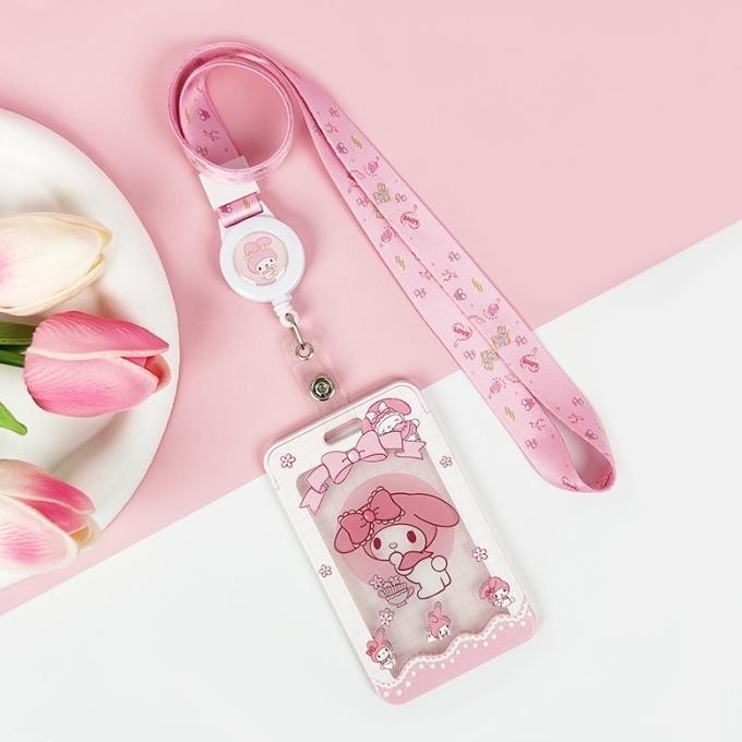 

ID Card Holder Name Tag Lanyard / Kalung Kartu Cute Sanrio Mascot 5