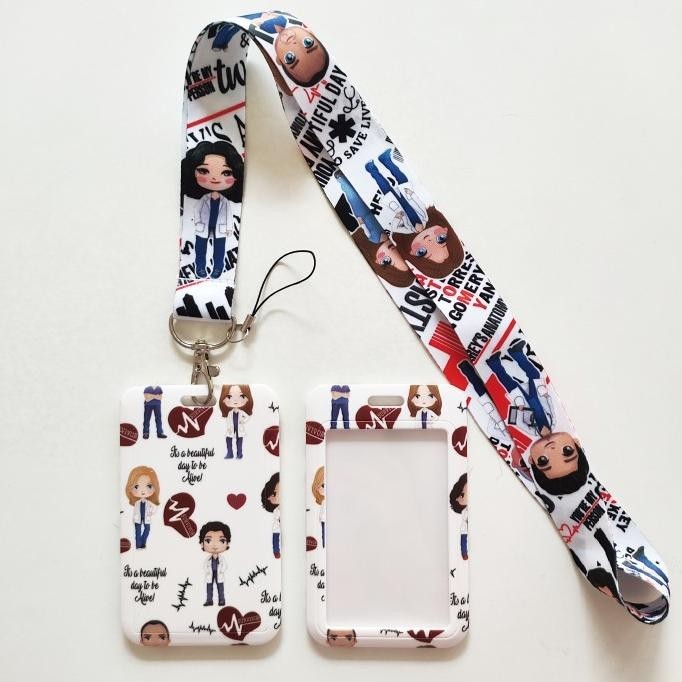 

ID Card Holder Name Tag Lanyard / Kalung Kartu Medis Dokter Perawat