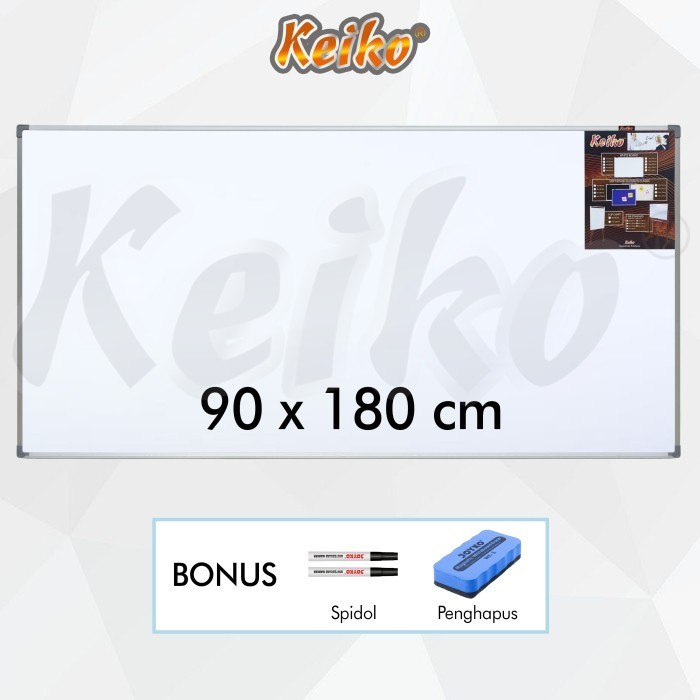 

Papan Tulis Whiteard Gantung Single Face Keiko 90 x 180 cm