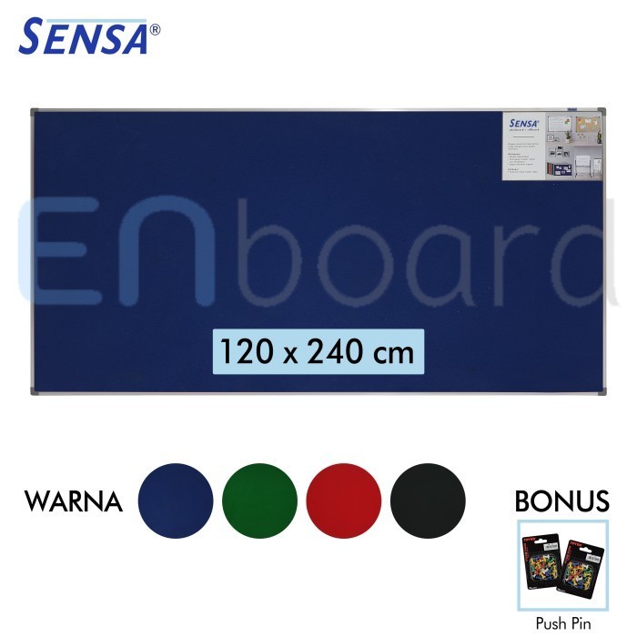 

Softard Cork ard / Papan Mading Gantung Bludru Sensa 120 x 240 cm