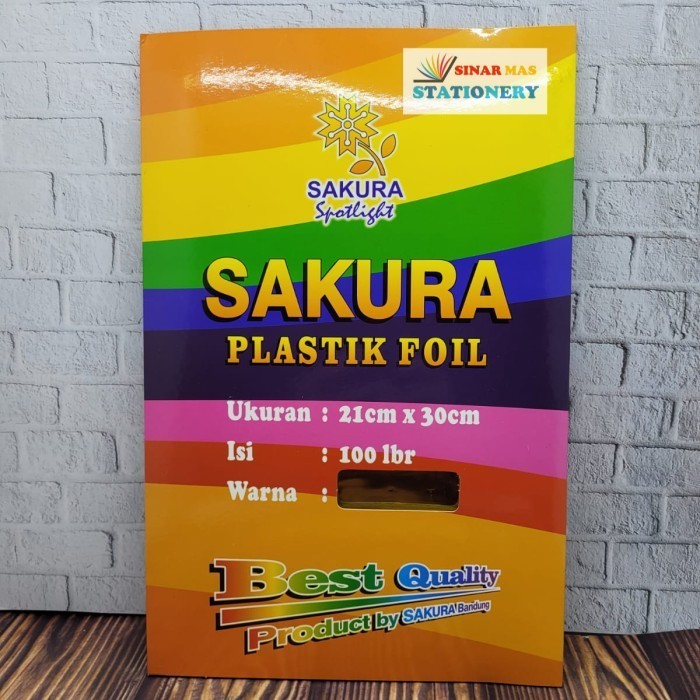 

Sakura Plastik Foil Laminating Jilid Buku Sekripsi Hard Cover Emas