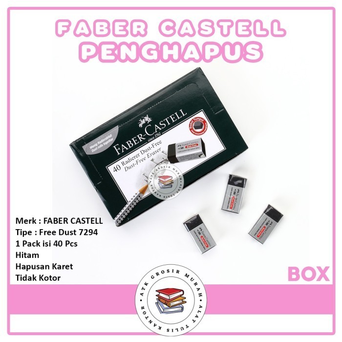

- Penghapus Kecil Dust Free 7294 Hitam -