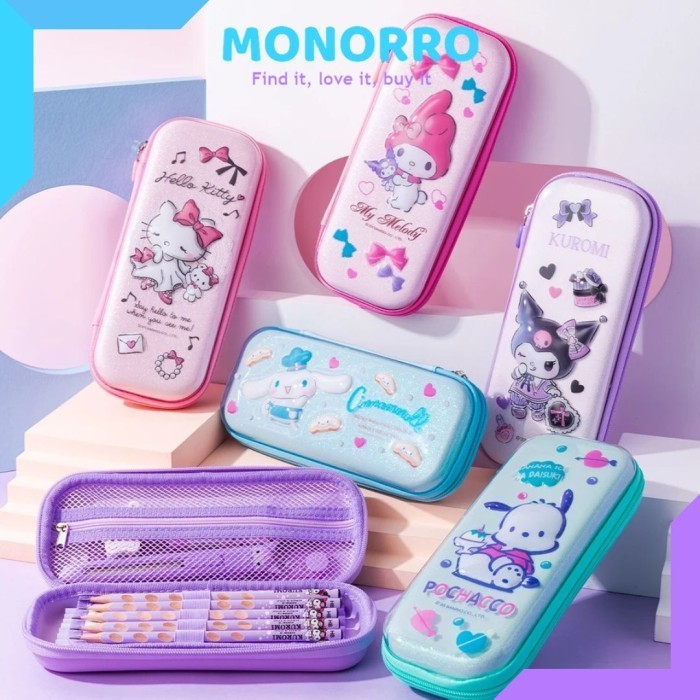 

Kotak Pensil Sanrio 3 Dimensi Gliter Tempat Pensil Sanrio Pencil